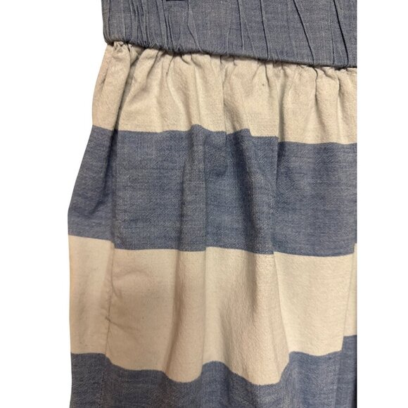Gap Women's Skirt Blue White Stripe Preppy Coastal Unlined Pockets Size Small - Picture 2 of 8
